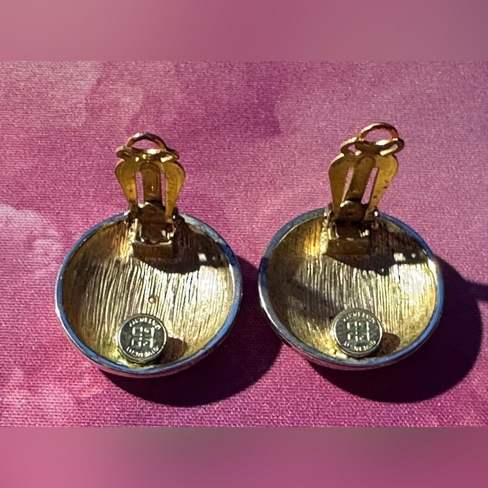 Vintage Givenchy Clip-On Earrings (GUC; Silver) - Picture 3 of 5